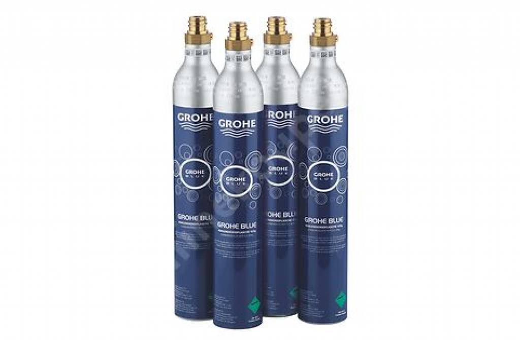 Náhradní tlaková láhev CO2 425g pro filtr Grohe Blue (set 4ks)